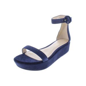 STUART WEITZMAN Womens French Navy 1-1/2" Platform Capri Sandals Shoes 7.5 M